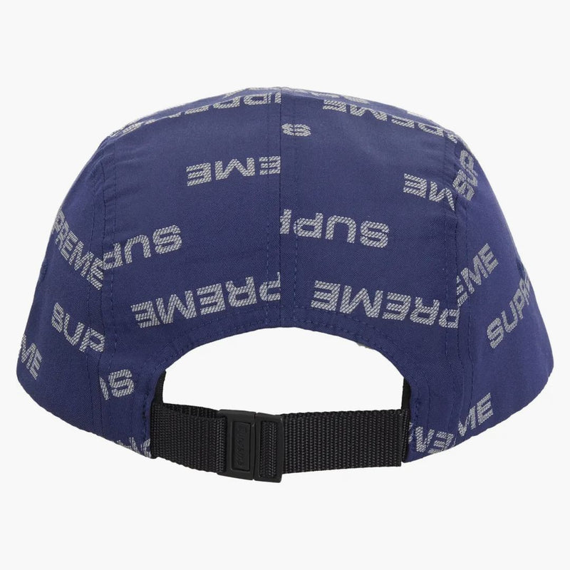 Reflective Jacquard Camp Cap Blue