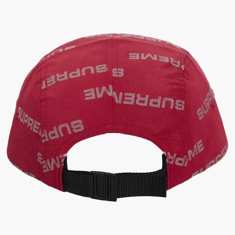 Reflective Jacquard Camp Cap Red