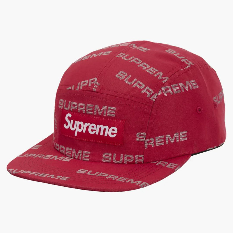 Reflective Jacquard Camp Cap Red