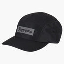 Supreme Reflective Jacquard Logo Camp Cap (FW22) Negro
