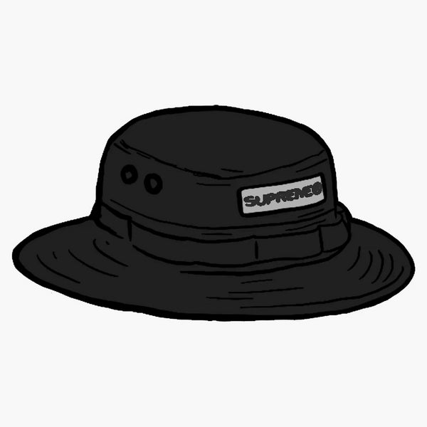 Nejvyšší reflexní záplata boonie černá
