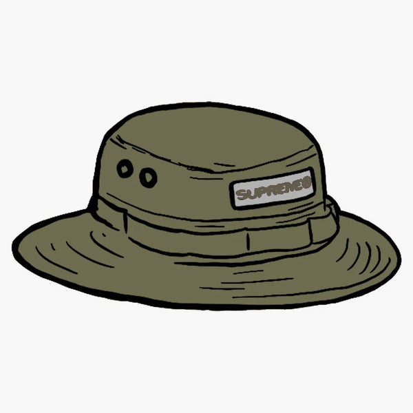 Supreme Reflective Patch Boonie Olive