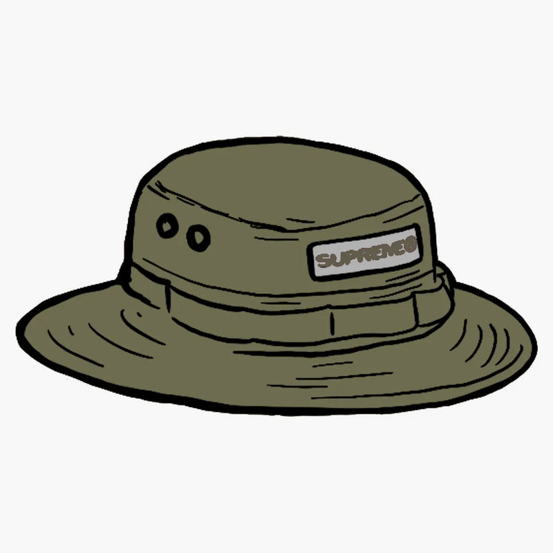 Supreme Reflective Patch Boonie Olive