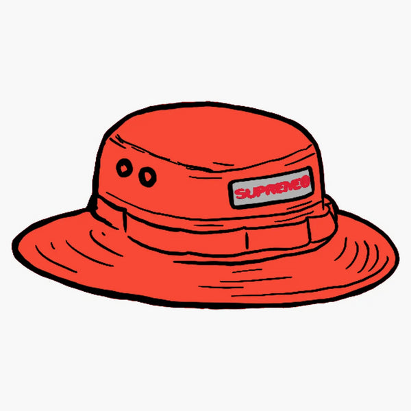Supreme Reflective Patch Boonie Orange
