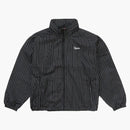 Supreme Reflective Pinstripe Track Jacket Black