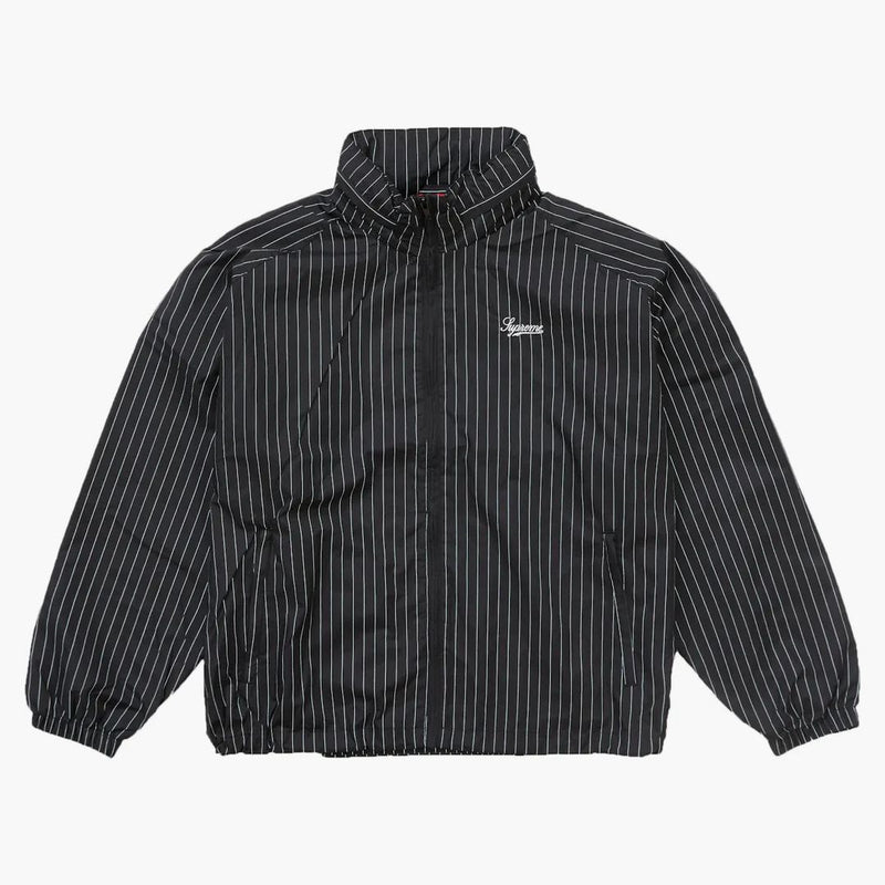 Nejvyšší reflexní pinstripe track bunda černá