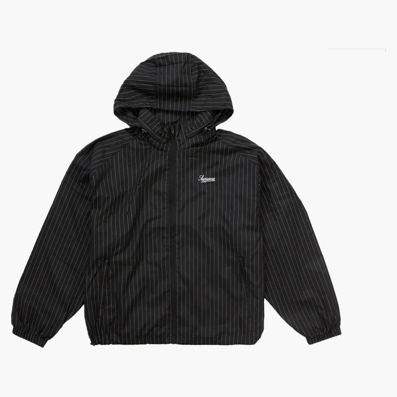 Nejvyšší reflexní pinstripe track bunda černá