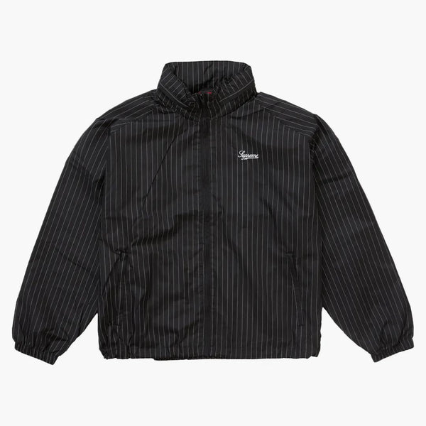 Supreme Reflective Pinstripe Track Jacket Black