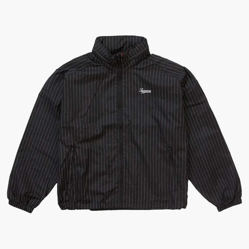 Nejvyšší reflexní pinstripe track bunda černá