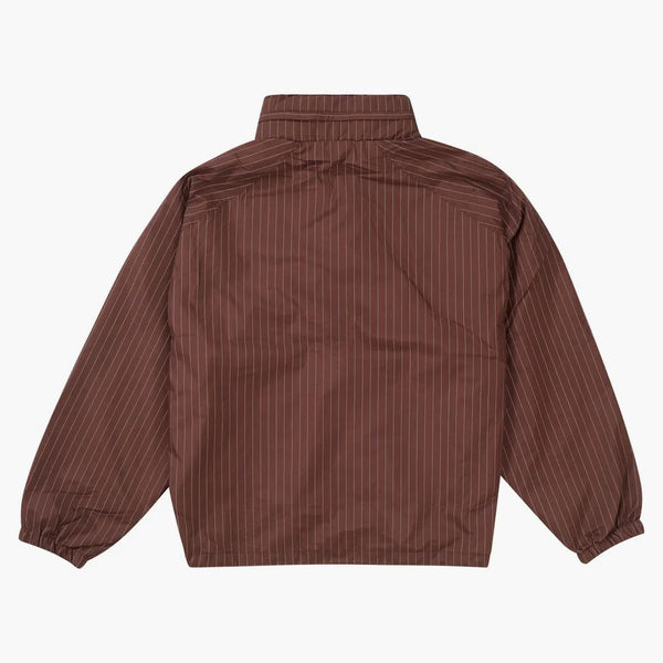 Nejvyšší reflexní pinstripe track bunda hnědá