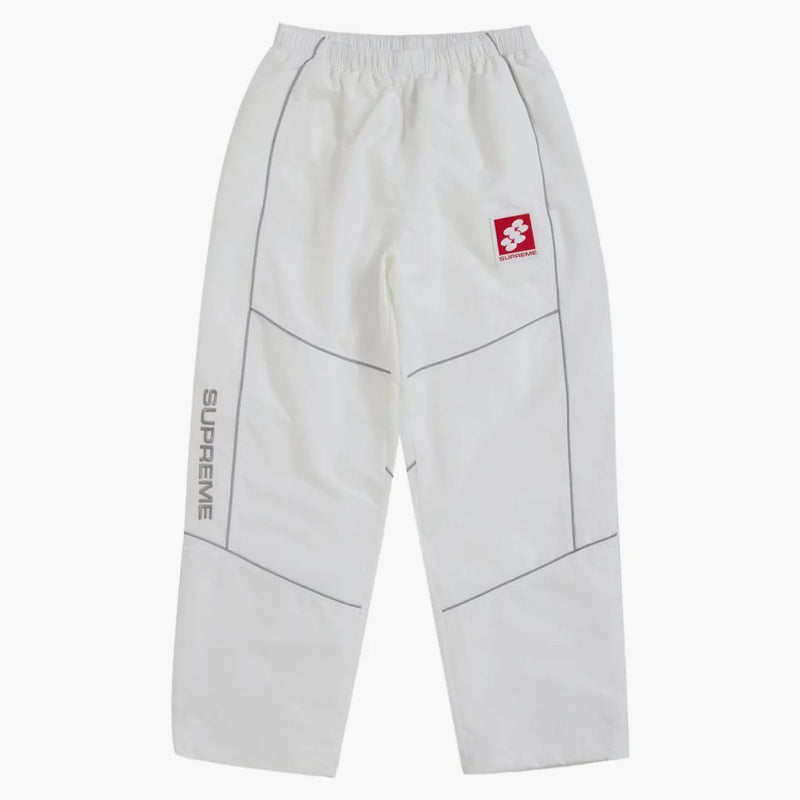 Reflective Piping Track Pant White