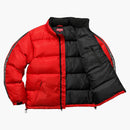 Supreme Reflective Sleeve Logo Puffy Jacket Red