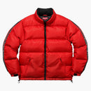 Supreme Reflective Sleeve Logo Puffy Jacket Red
