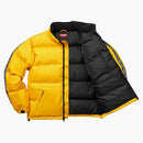 Supreme Reflective Sleeve Logo Puffy Jacket Yellow