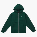 Suprema reflectante pequeña caja zip sudadera verde oscuro