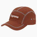 Supreme Reflective Stitch Camp Cap Brown