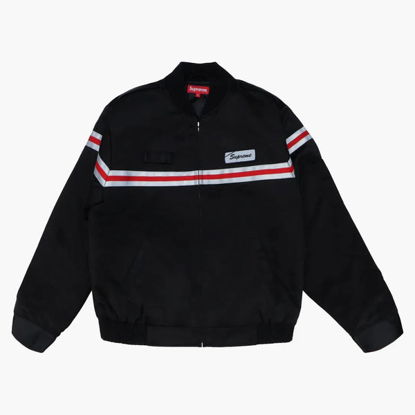 Supreme Reflective Stripe Work Jacket Black