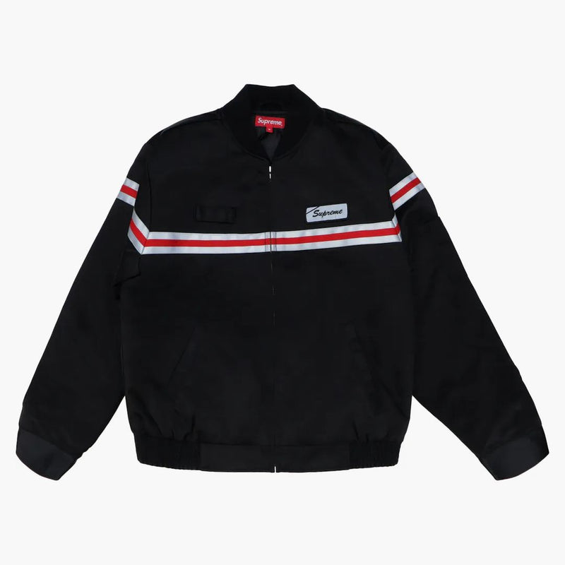Supreme Reflective Stripe Work Jacket svart