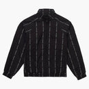 Najwyższa refleksyjna kurtka do ścieżki tekstowej czarna