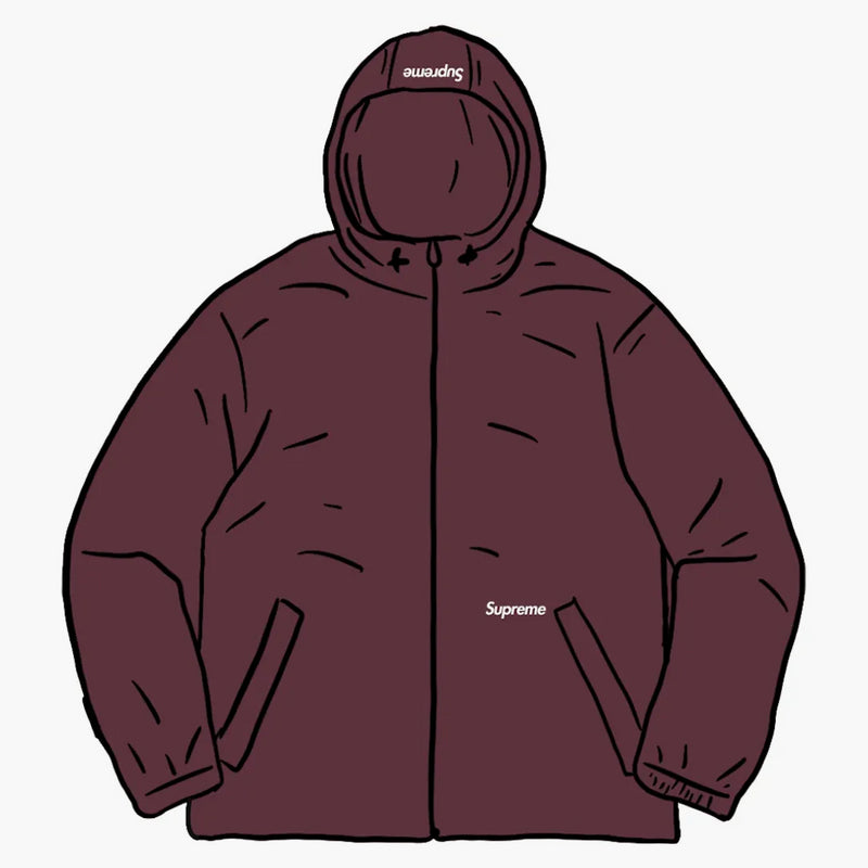 Chaqueta con capucha con cremallera suprema reflectante