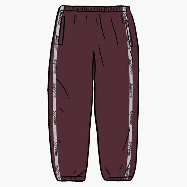 Supreme Reflective Zip Track Pant Purple