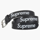 Supreme Repeat Leather Belt (fw25) Black