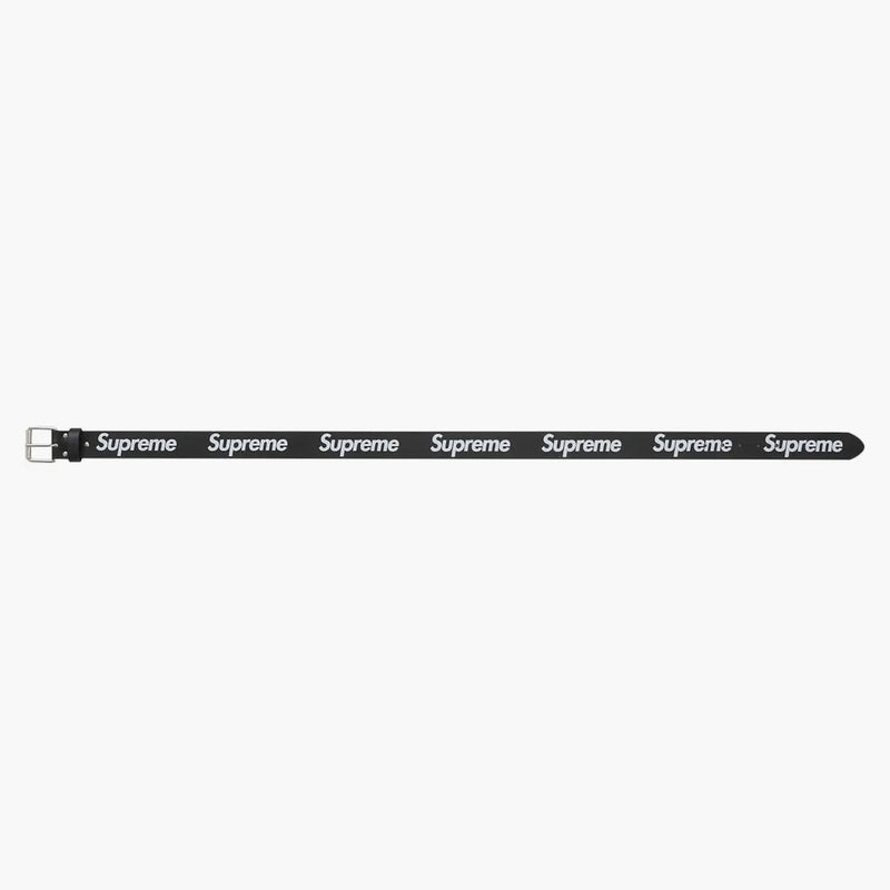 Supreme Repeat Leather Belt (fw25) Black