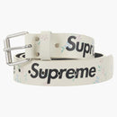 Supreme Repeat Leather Belt (fw25) White