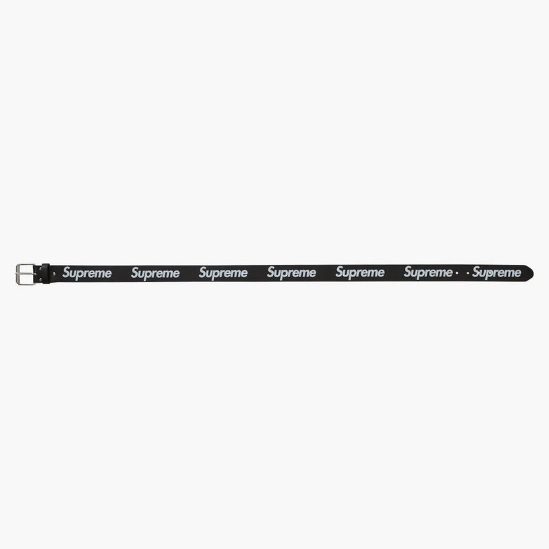 Supreme Repeat Leather Belt (ss23) Black