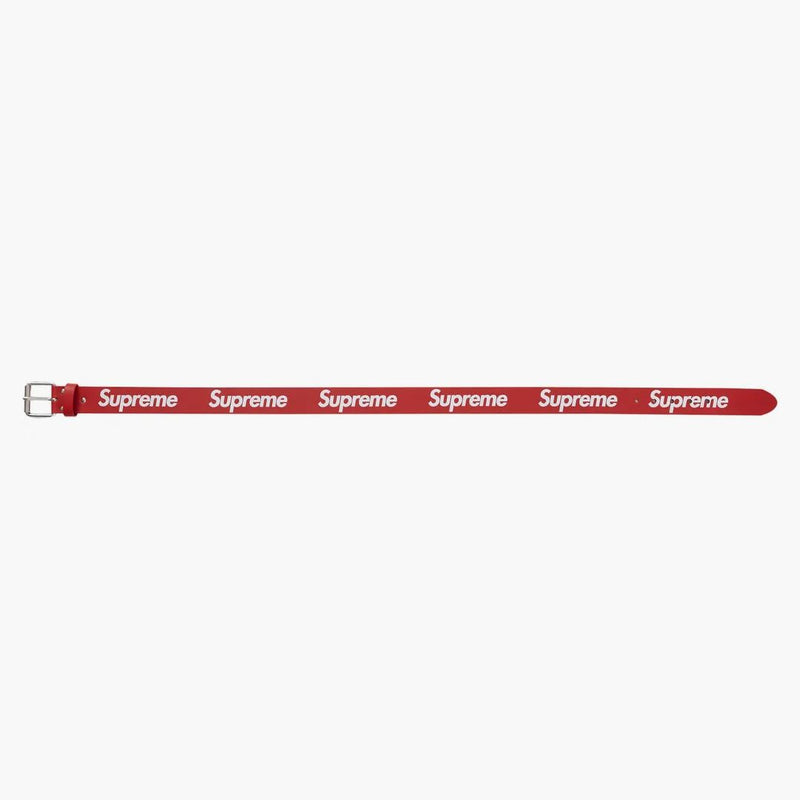 Supreme Repeat Leather Belt (ss23) Red