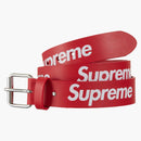 Supreme Repeat Leather Belt (ss23) Red