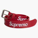 Supreme Repeat Leather Belt (ss24) Red