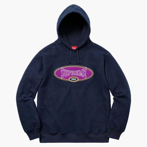 Supreme Reverse Fleece Hooded Sweatshirt (SS18) Navy