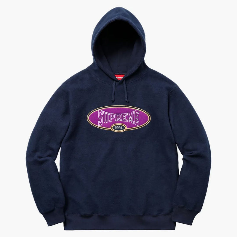 Supreme Reverse Fleece Hooded Sweatshirt (SS18) Navy