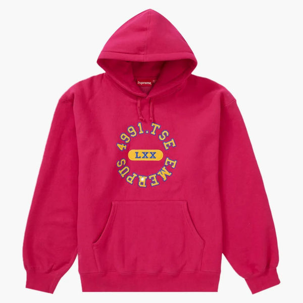 Nejvyšší mikina s reverzní kapucí fuchsie