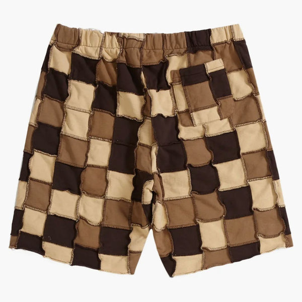 Supreme Reverse Patchwork Sweatshort Brown
