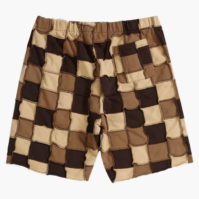 Supreme Reverse Patchwork Sweatshort Brown