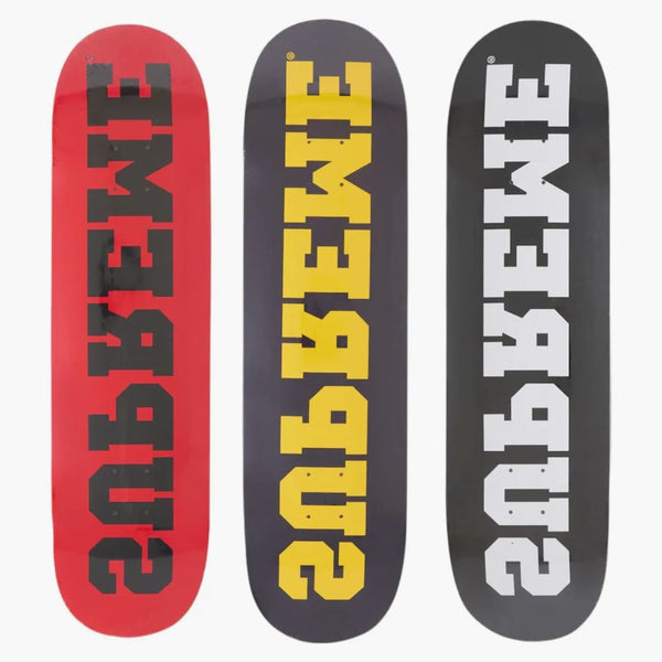 Set multicolore supremo skateboard mazzo