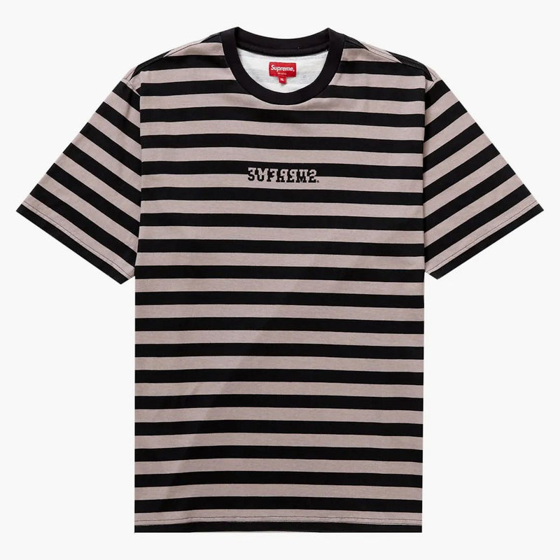 Stripe inversa suprema S/S Top Black
