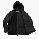 Supreme invertido chaqueta con capucha de oveja chintería