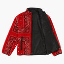 Supreme reversible bandana fleece jacket red