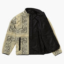 Supreme reversible bandana fleece jacket tan