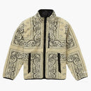 Supreme reversible bandana fleece jacket tan