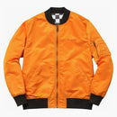 Supreme reversible checked ma-1 bomber orange