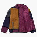 Nejvyšší reverzibilní barevná fleecová bunda fialová