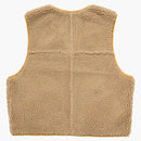 Supreme Reversible Faux Shearling Work Vest Yellow