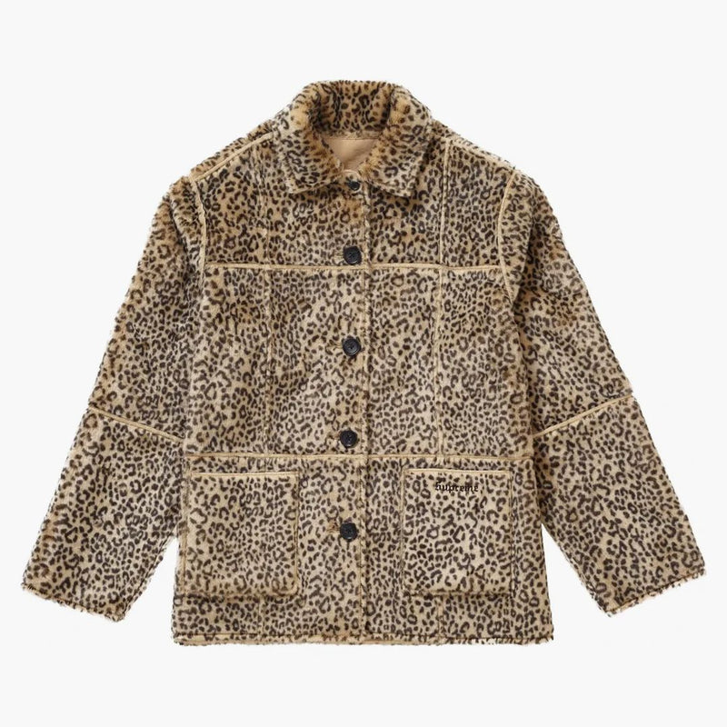 Cappotto leopardo supremo reversibile in cambio in cambio