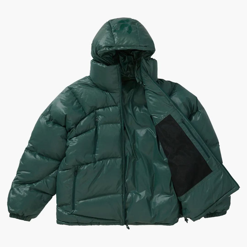 Giacca tampone suprema reversibile piuma down buffer olive