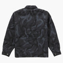 Supreme reversible puffy work jacket black tribal camo