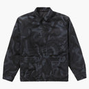 Supreme reversible puffy work jacket black tribal camo